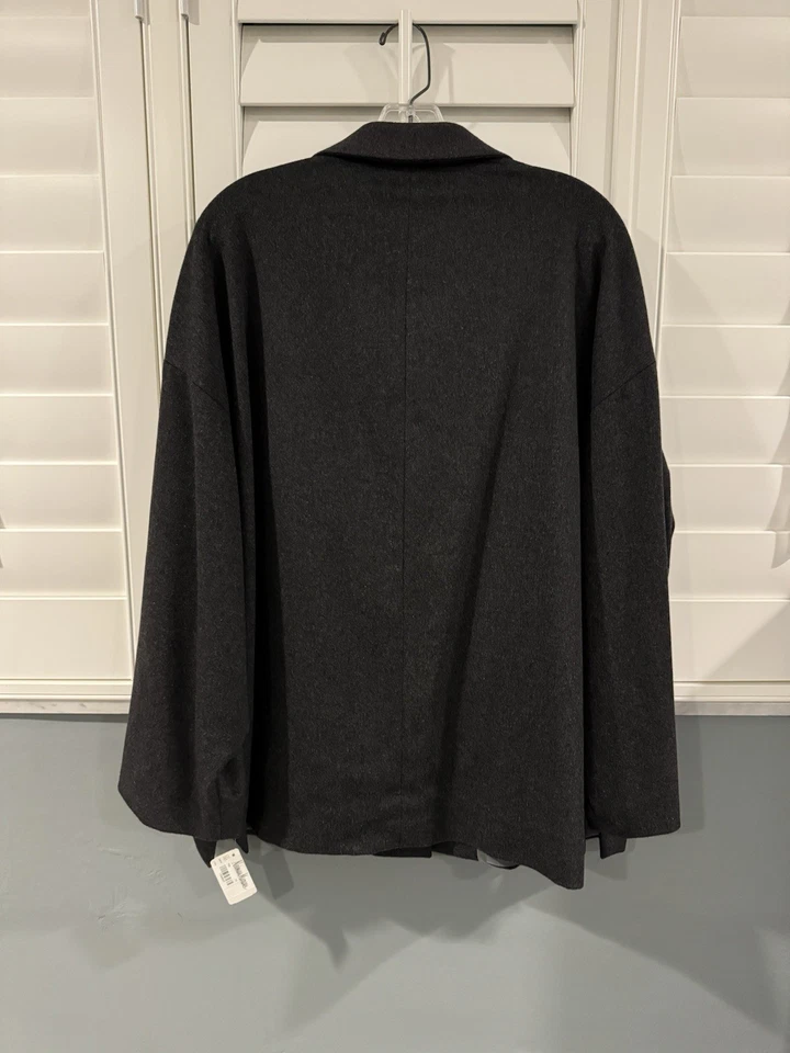 Piazza Sempione Grey Cashmere Women’s Jacket Size 12 New With Tags - Image 4 of 4