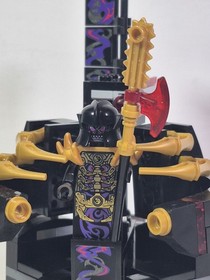 Lego Ninjago Rebooted 70728 Overlord Golden Master Minfigure With Throne Rare