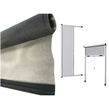 Kit Ricambio Rete Zanzariera Verticale 160x250 cm Fibra di Vetro 39764