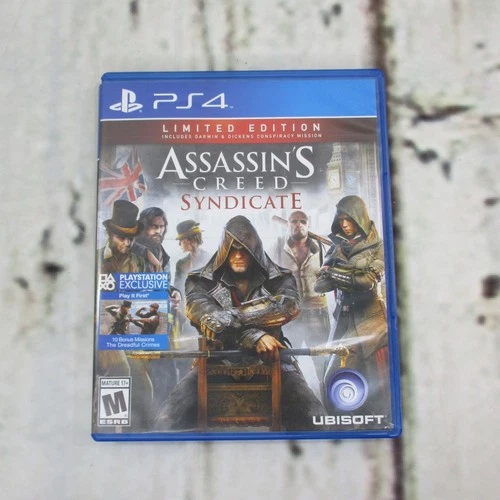 PS4 Assassins Creed Syndicate (Playstation 2015) Video Game and Case