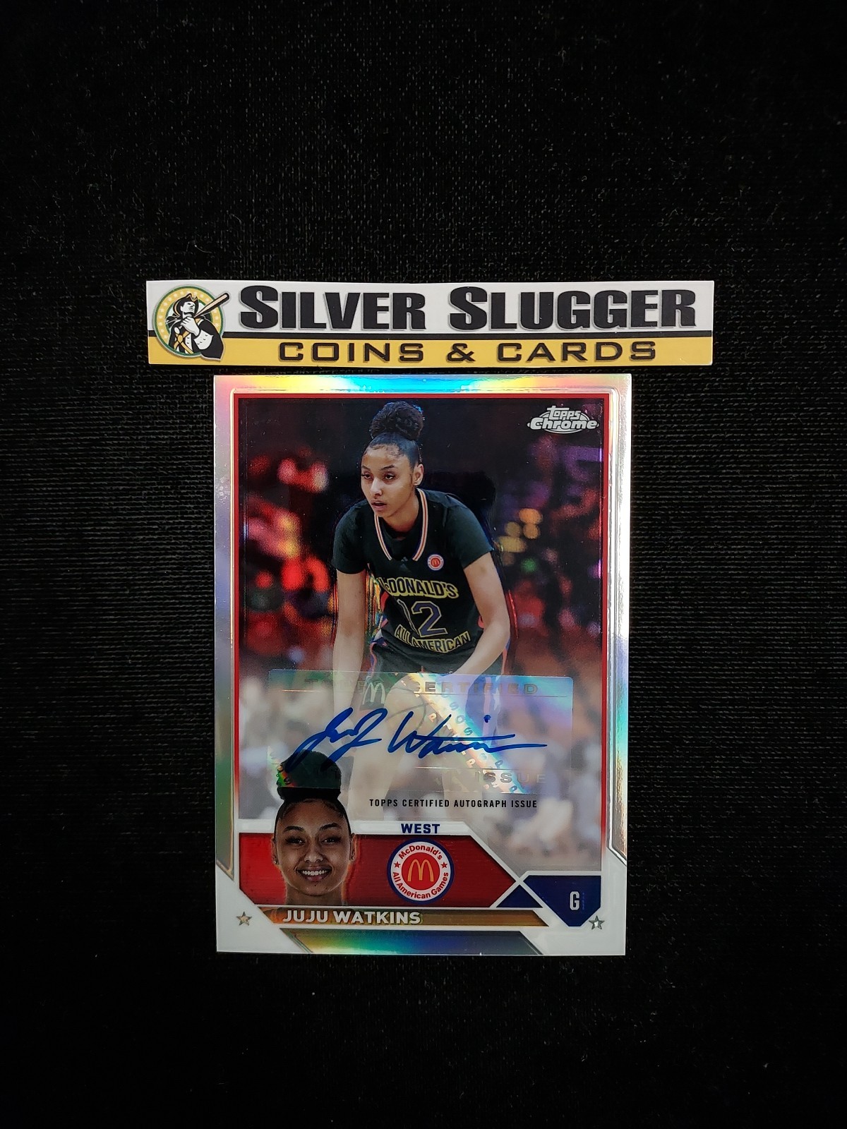 2023-24 Juju Watkins Topps Chrome McDonald's All American Auto Refractor #CA-JWA