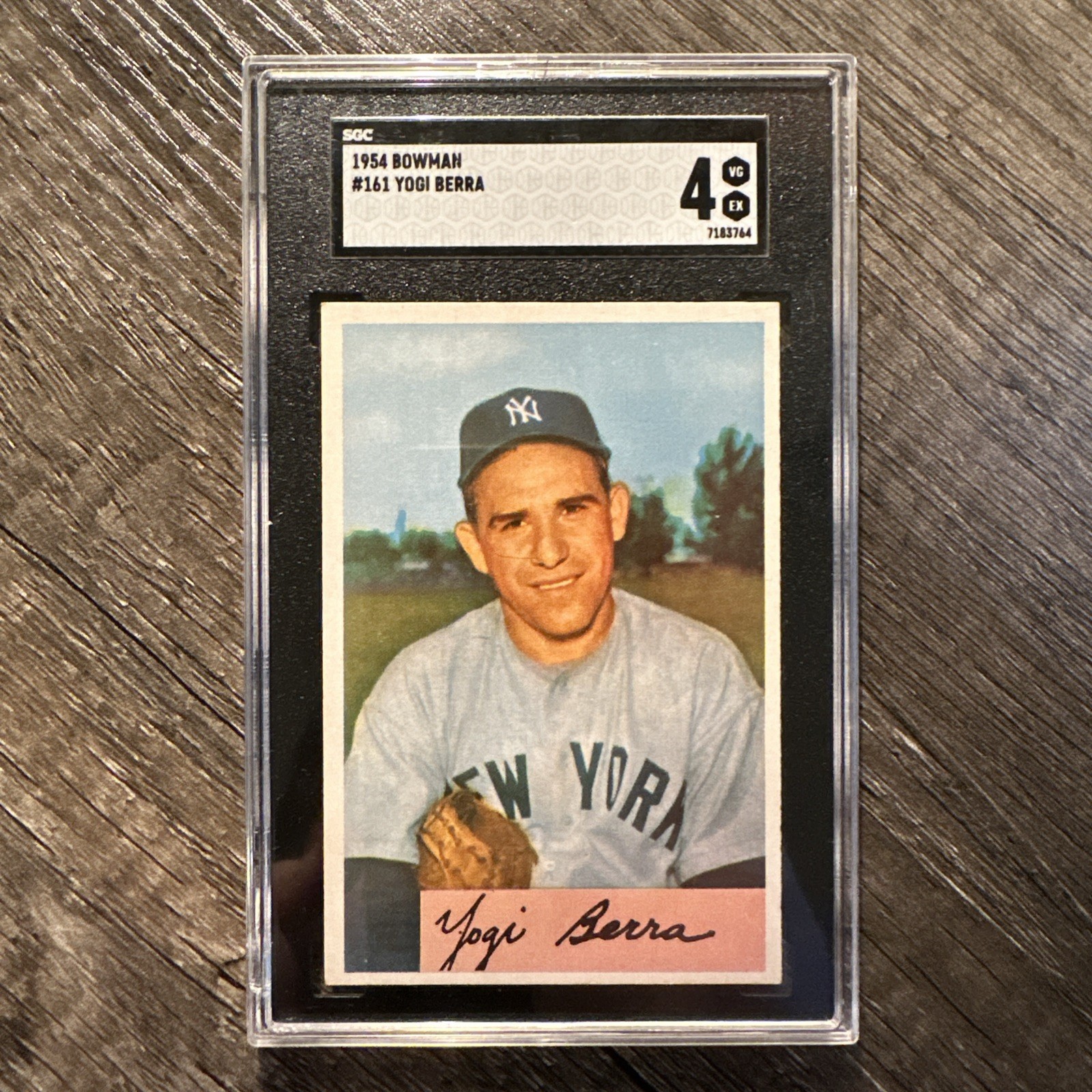 Yogi Berra 1954 Bowman #161 SGC 4 Yankees