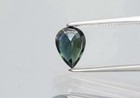 1.14ct 7.5x5.5mm Pear Bluish Green Unheated Sapphire,  Songea — photo 2