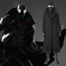 Spider-Man Noir Cosplay Costume Full Set Black Cloak Cape Party Comic Con Suits