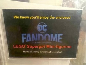 LEGO 2020 SUPERGIRL DC FANDOME CAS 90 NOT AFA SDCC RARE!
