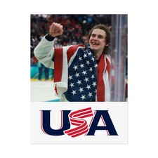 NEW! Jack Hughes Team USA Gold Medal 2026 Commemorative Print, Hockey Poster