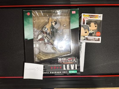 Attack on Titan Levi Ackerman 1/8 Scale Figure  Kotobukiya NEW + Funko Pop Levi