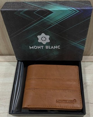 Refurbished Montblanc Starwalker 3 Card Slots/Coin Pocket Bi-Fold Leather Wallet