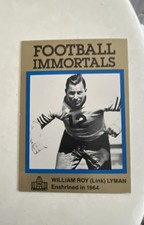 1985-88 Football Immortals - Link Lyman #73 (RC)