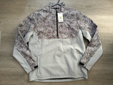 Lyle & Scott Herren grau bedruckt 1/2 Rei&szlig;verschluss Windjammer Golf Jacke Gr&ouml;&szlig;e Medium neu mit Etikett