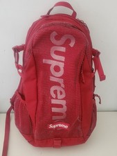 Sac À Dos Supreme SS20 Cordura En Maille Rouge Foncé
