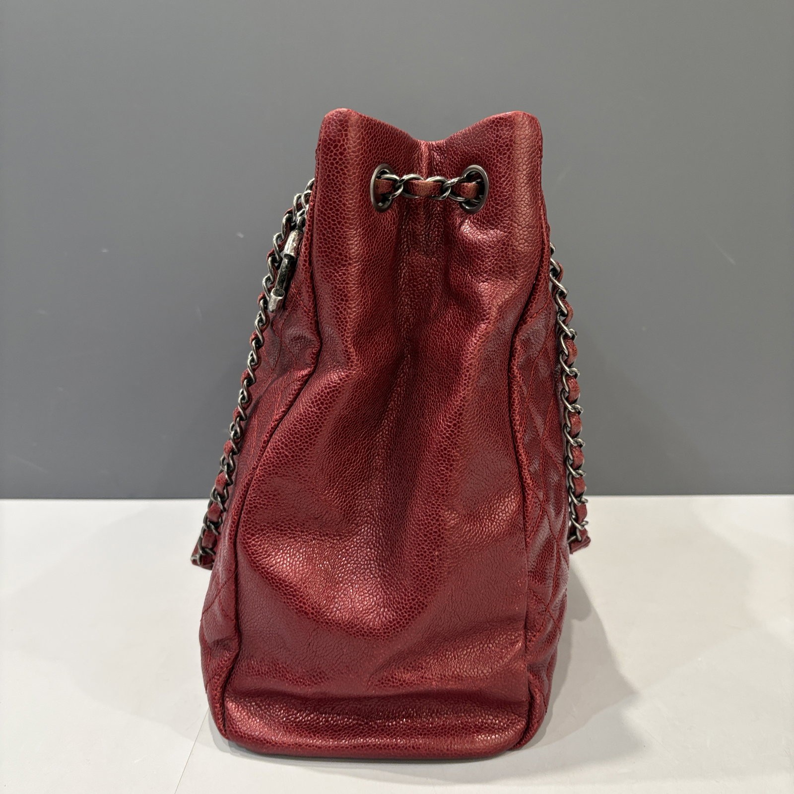 Chanel Tote Bag Dark Red Grained Calfskin (hs042126d5) — image 5