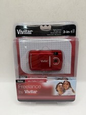 Vivitar Freelance 3-In-1 Digital Red Camera Brand New Sealed Pc Web Cam