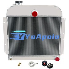 4 Row Aluminum Radiator For 41-52 Plymouth Special Deluxe Cranbrook Concore 3.6l