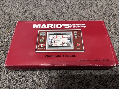 Nintendo Game Mario's Cement Factory 1983 Konsole Handheld&watch ML-102 W/manual