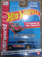 Auto World Hot Wheels Tribute 70 Plymouth Duster 4 Gear HO Slot Funny Car