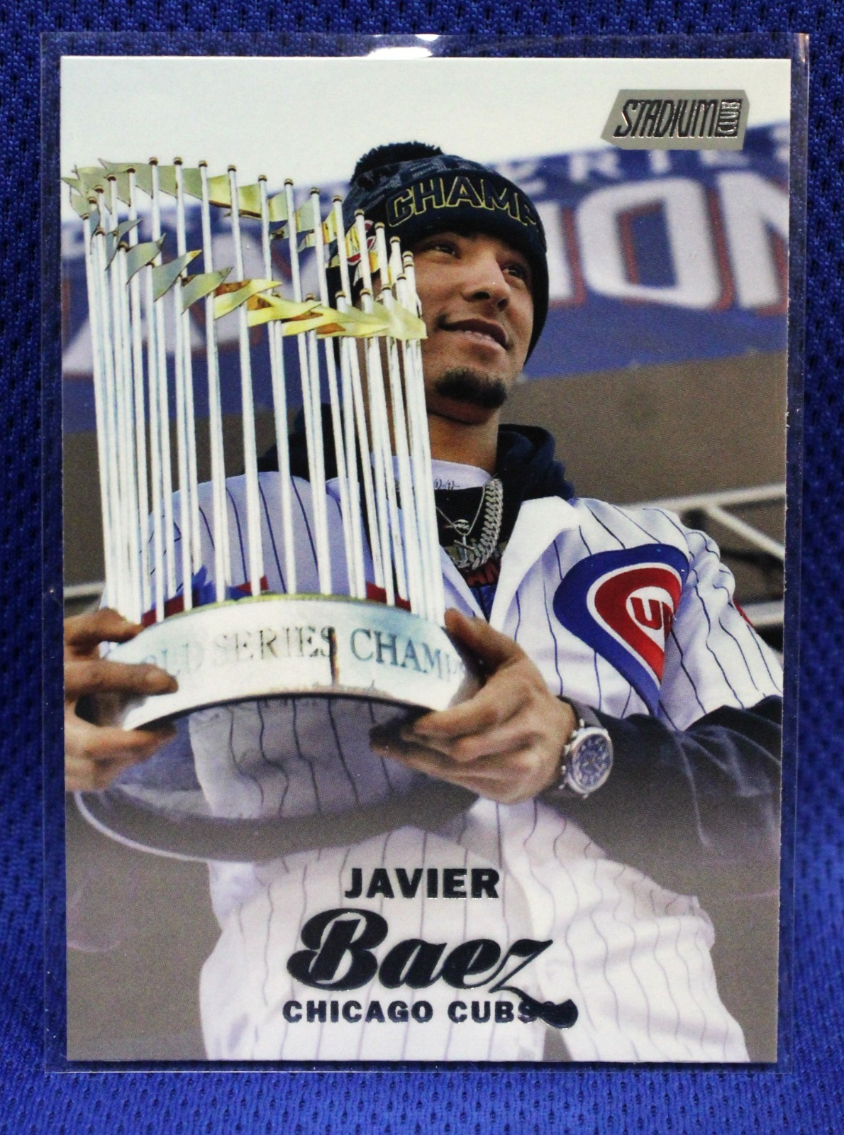2017 Topps Stadium Club SSP Photo Variation World Series Parade Javier Baez RARE