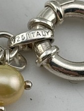 CHUNKY  Sterling silver Amethysts, Topaz, pea...