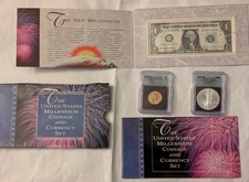 US Millenium Coin and Currency Set - Coins Graded Complete Set