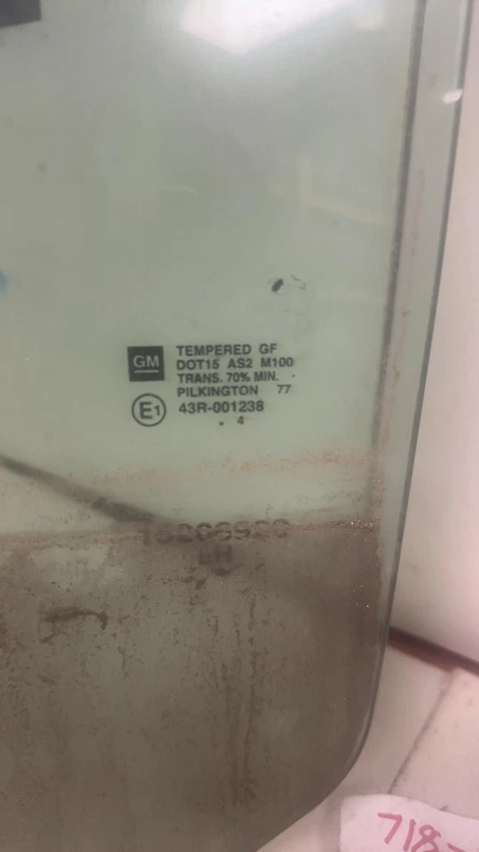 2003-2008 ISUZU ASCENDER LEFT DRIVERS FRONT DOOR WINDOW GLASS - Изображение 3 из 4