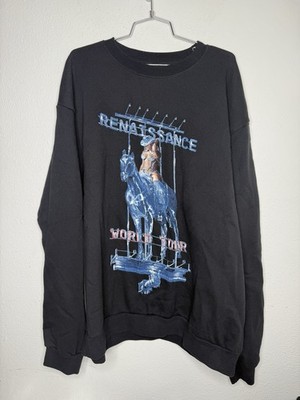 Beyonce Renaissance World Tour Pullover Sweater Black Sz XX-large