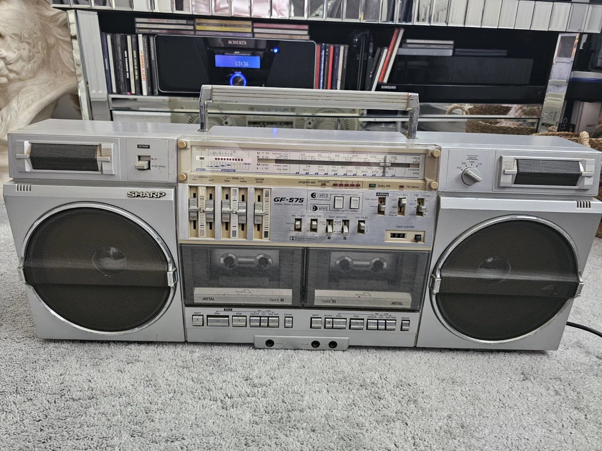 D11 SHARP REGISTRATORE A Cassette Radio Stereo Gf 5757 Hb Nastro