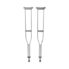McKesson Aluminum Adult Underarm Crutches 5' 2" to 5' 10" User Ht.