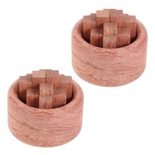 2 Pcs Natural Wood Diffuser Car Essential Oil Bedroom Diffusers for Oils