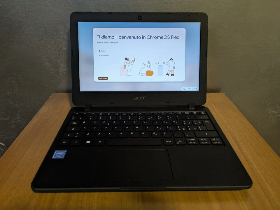 Acer Travelmate B117-M, Display 11,6'', SSD 32GB, Ram 4GB, Google ChromeOS Flex - Immagine 2 di 4