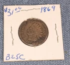 1869 INDIAN HEAD PENNY CENT