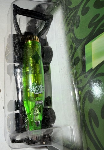 HOT WHEELS CLOVER CARS 2008 GREEN CARBONATOR DIECAST BOTTLE OPENER NEW SEALED - Afbeelding 4 van 8