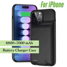 Battery Charger Case For iPhone 16 15 14 13 12 11 SE 8 Power Bank Charging Cover