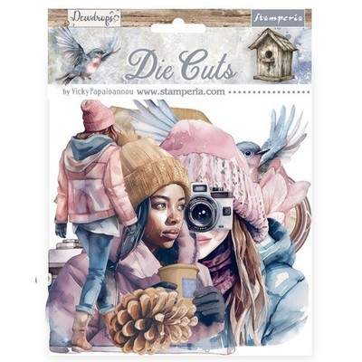 Stamperia Die Cuts Chipboard Shapes - Create Happiness Dewdrops