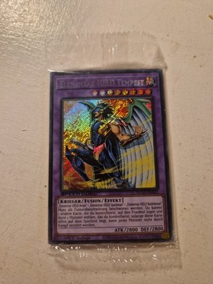 Yu-Gi-Oh! Elementar-Held Tempest SGX2 Secret Rare Near Mint Neu im Pack eingesch