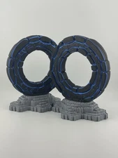 Custom Set Of Two Large Portals For Heroscape Table Top Board Game