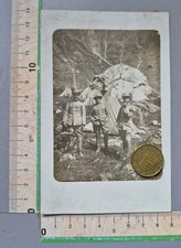 25/4/109)N1 Foto Ww1 Militare Alpini Attendamento Monte Nero