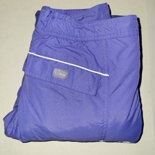 LL Bean Snow Pants Girl's Size 12 Purple Thinsulate Winter