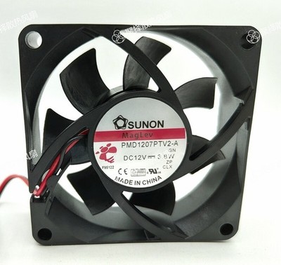 1 PCS Fan PMD1207PTV2-A DC12V 3.8W 7025 7cm 2 Wire Cooling Fan *gi