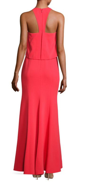 Robe De Soirée BCBGMAXAZRIA Louella En Crêpe Coquelicot - Taille 8, Sans Manches, Neuve Avec étiquette