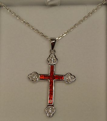 Collier pendentif croix, croix en argent sterling 925 et or 14