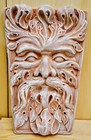Terracotta Green man Leaf Face wall Plaque decor Home Garden