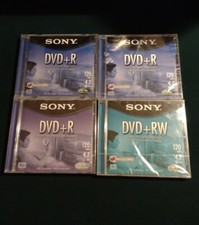 Sony DVD Recordable DVD R 4.7 Gb 120 Minutes Lot factory sealed.