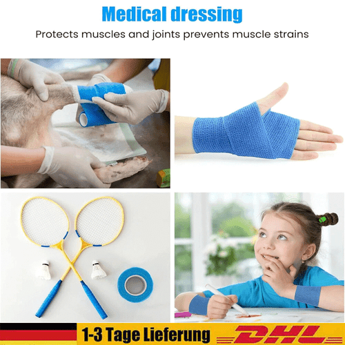12/60x Profi Haftbandage Selbstklebende Fixierbinde Selbsthaftender Verband XL - Bild 5 von 18