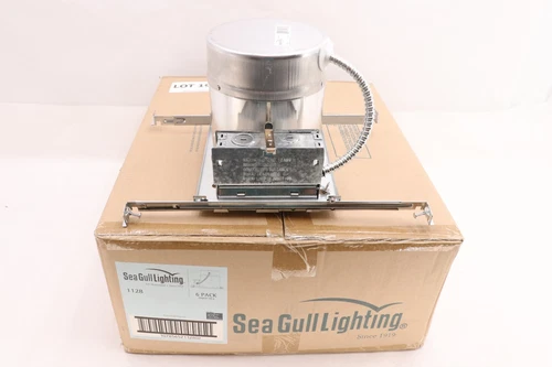 CASE OF 6 SEAGULL LIGHTING 1128 6" NEW CONSTRUCTION A/T INSULATED HOUSING (IC) - Picture 1 of 2