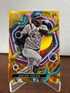 2023 Topps Cosmic Chrome OSCAR COLAS RC Gold Refractor 20/50 #104 White Sox