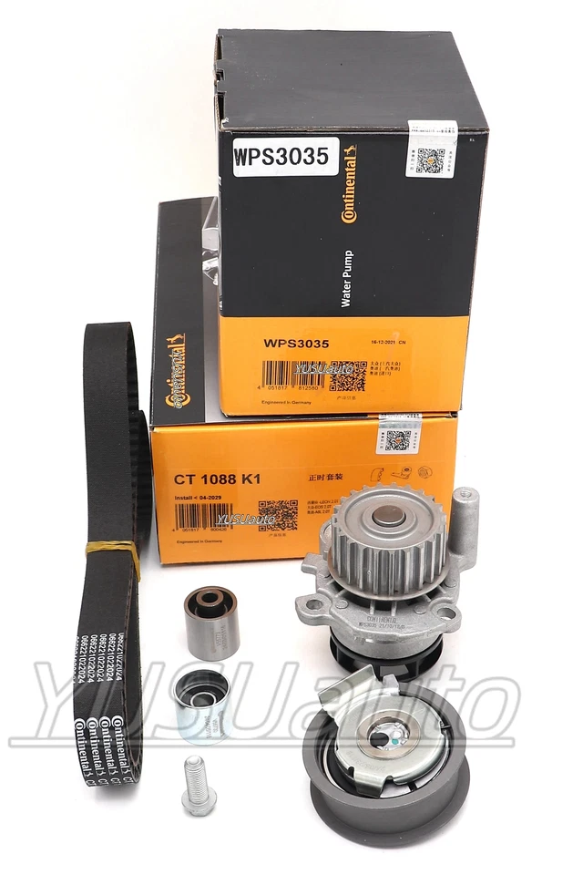 Kit tensor correa distribución bomba de agua Continental para VW GTI Passat AUDI A4 2.0T Foto 2 de 4