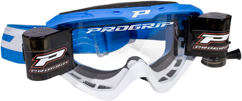 Pro Grip PZ3450ROAZBI 3450 Riot Goggles With Roll-Off System Light Blue/White
