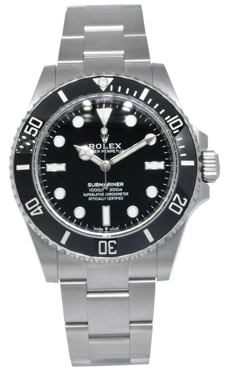 NEW Rolex Submariner No Date Steel Ceramic 41mm Watch &#039;23 124060 | eBay