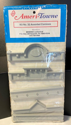Ameri-Towne Building Series Assorted Cornices Kit No. 32 NEW