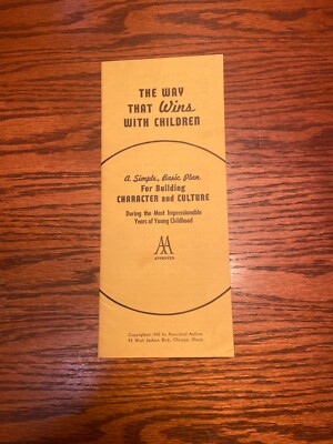 1942 Associated Authors Brochure on Building Character and Culture